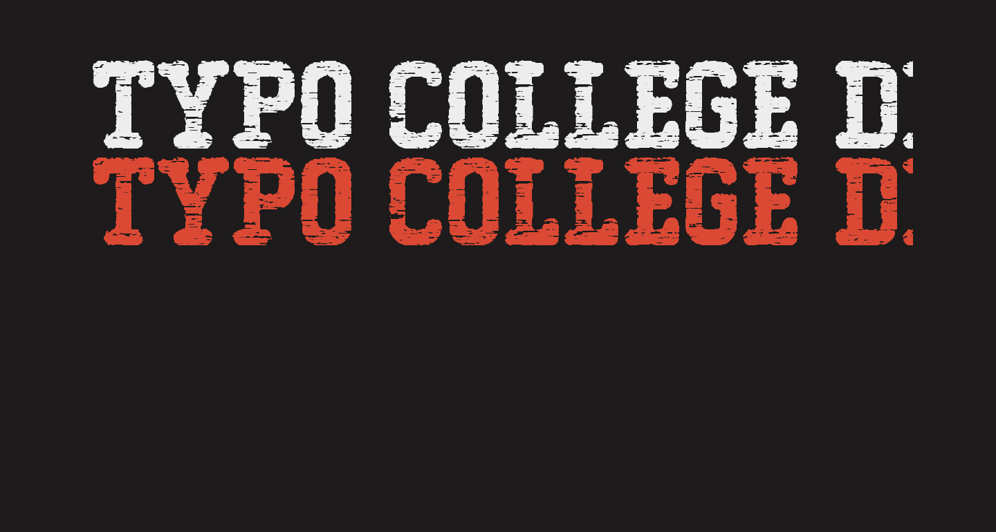 Typo College Destroyed Demo free Font What Font Is