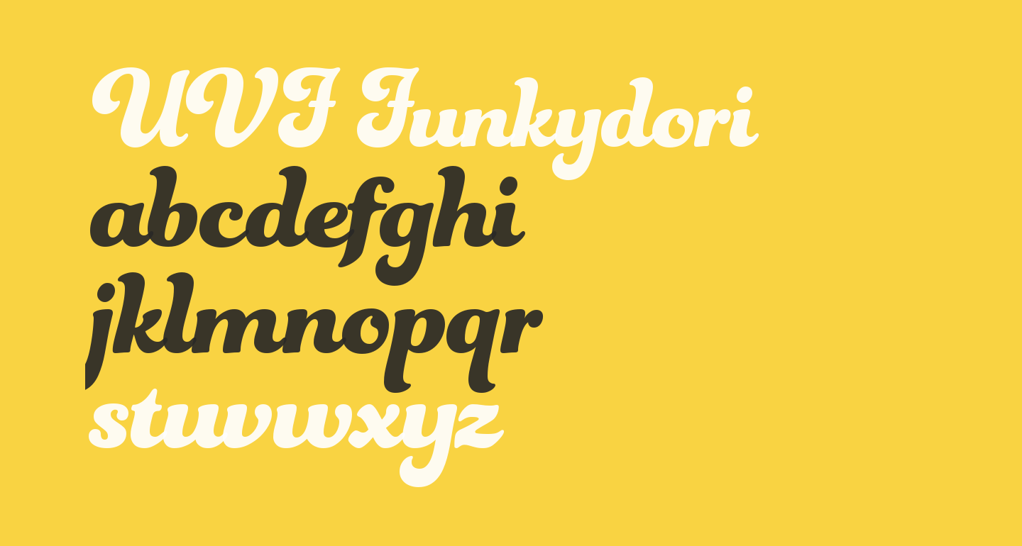 UVF Funkydori free Font What Font Is