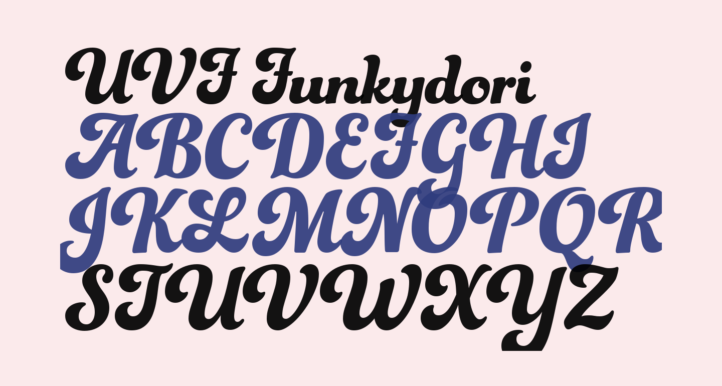 UVF Funkydori free Font What Font Is
