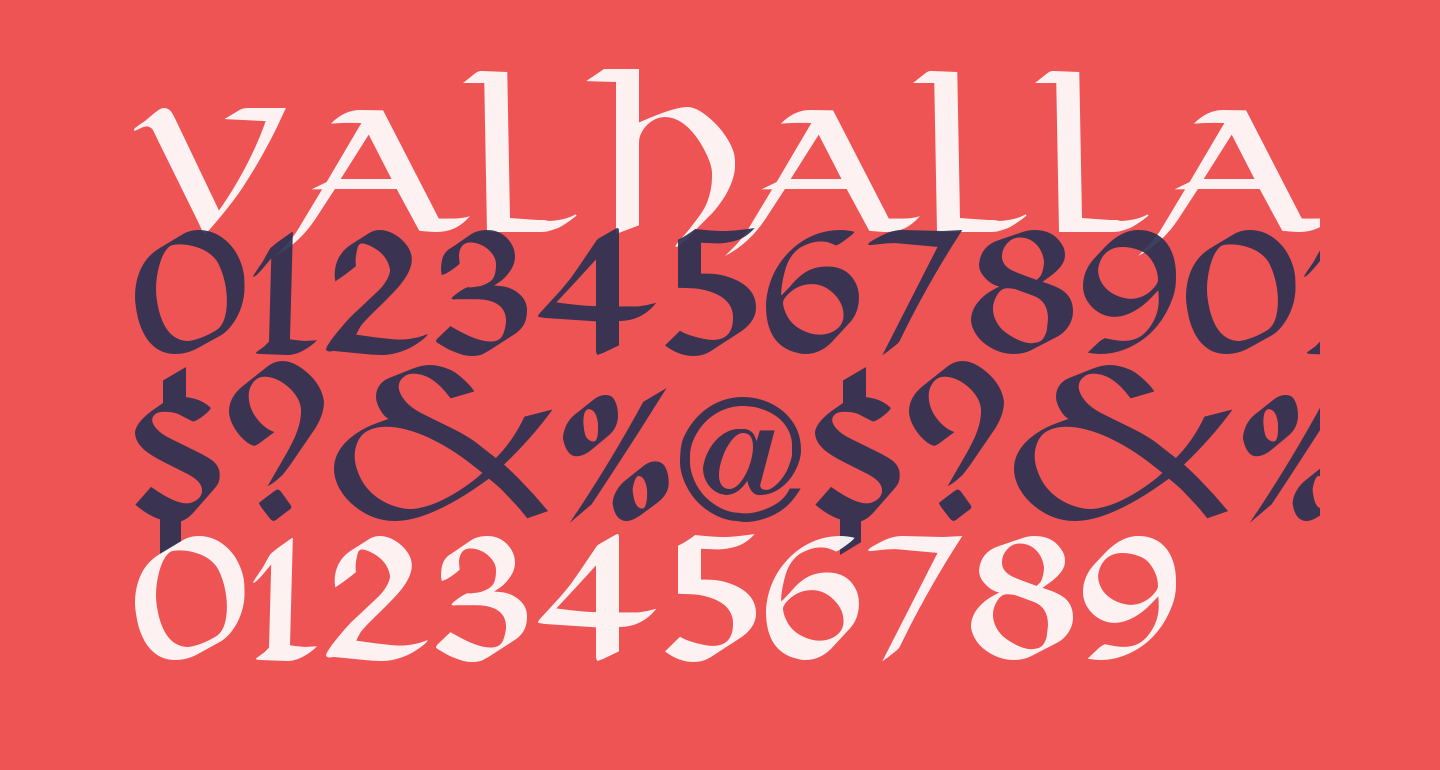 Valhalla Lettering Valhalla Normal free Font - What Font Is