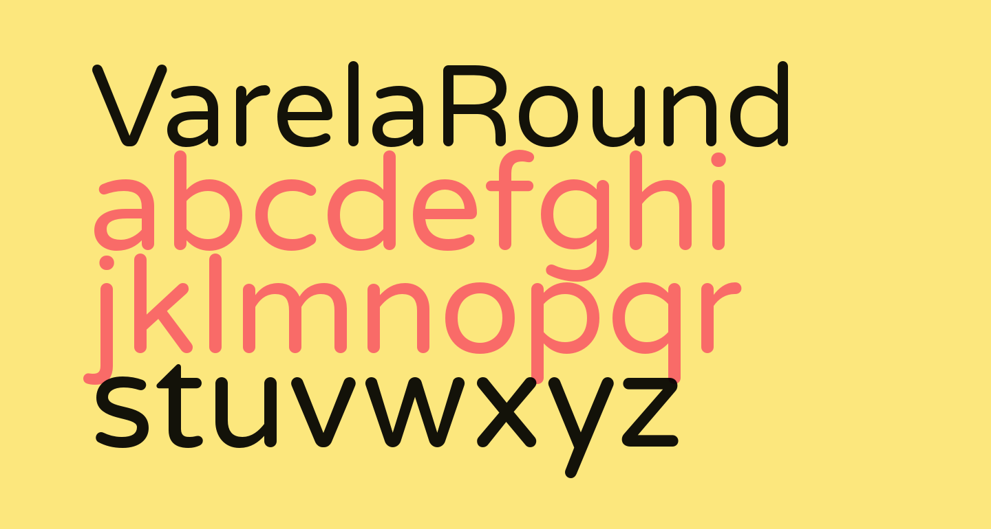 VarelaRound free Font - What Font Is