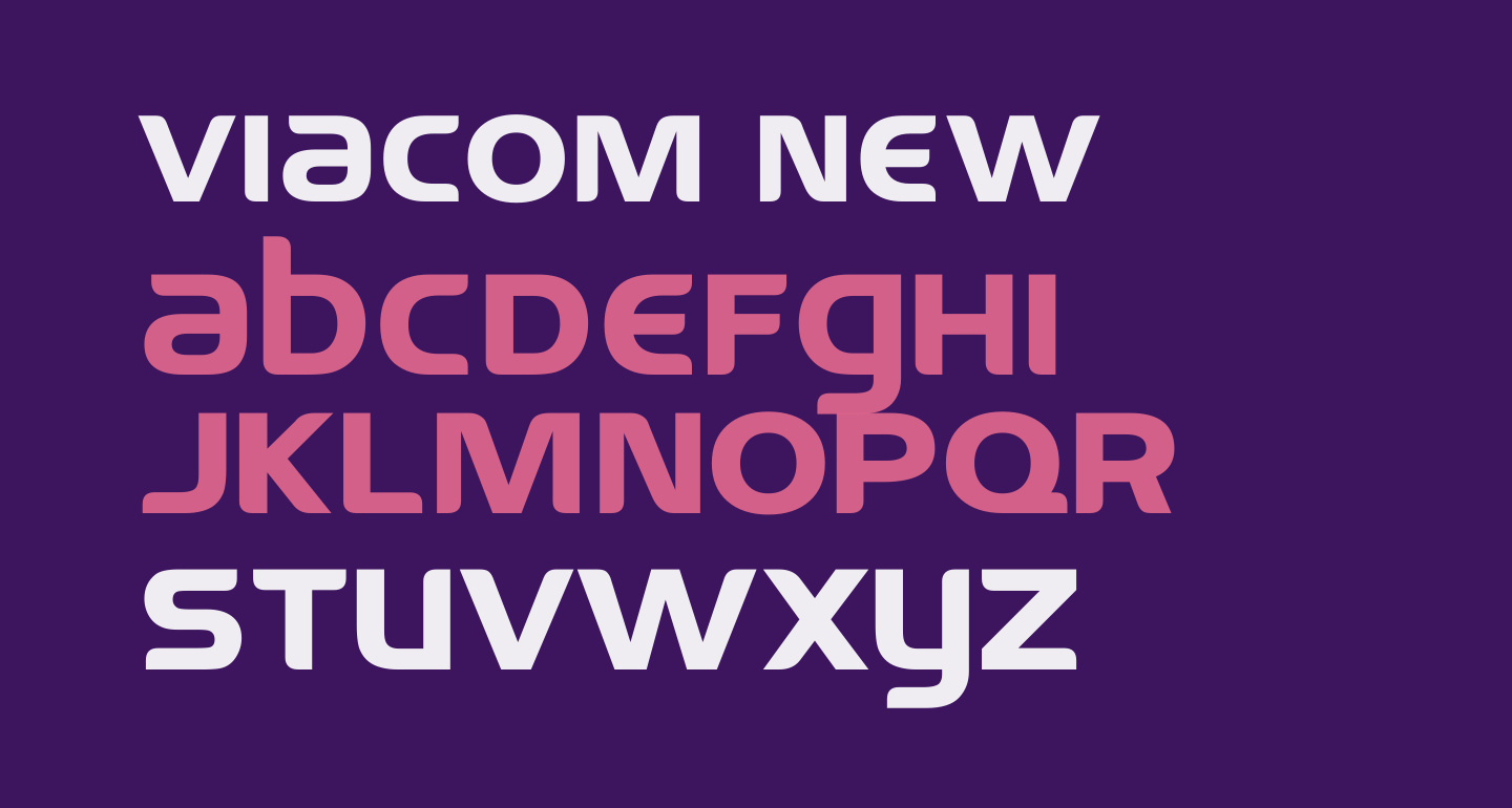 Viacom New free Font - What Font Is