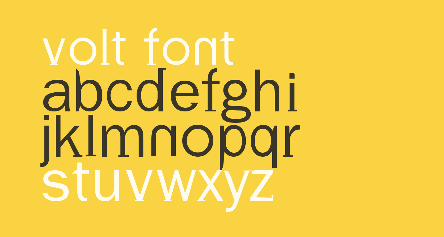 Volt free Font - What Font Is