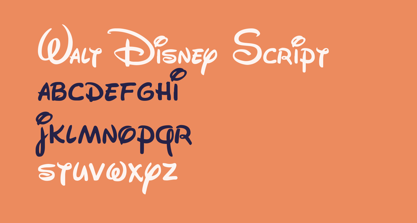 Walt Disney Script free Font - What Font Is