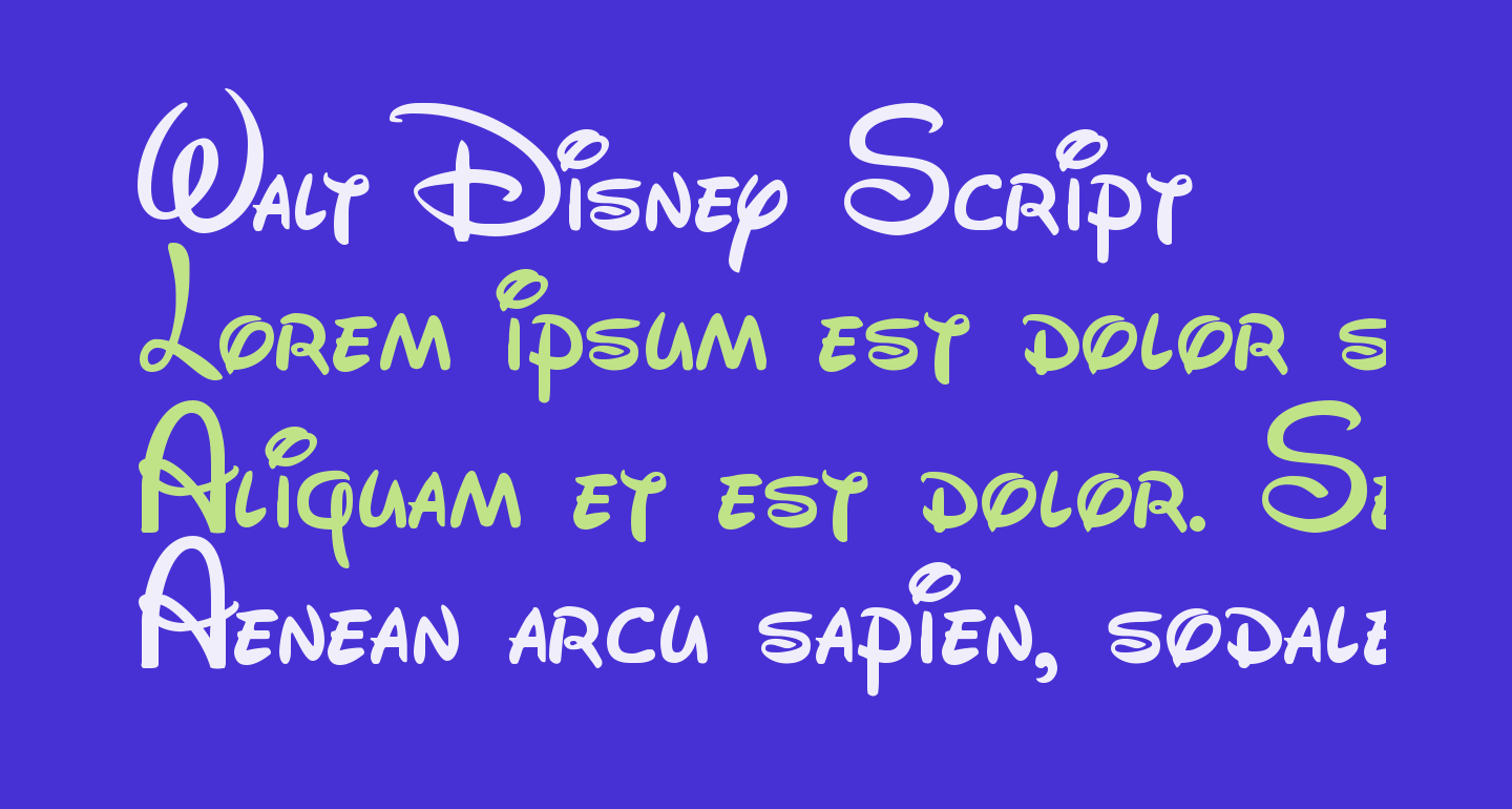 Download Free Font Walt Disney Script - vrogue.co