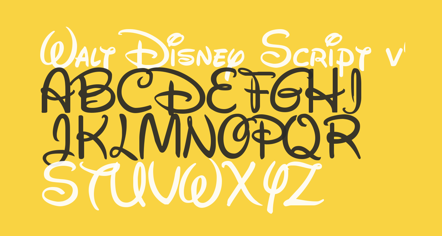 Download Fonte Walt Disney Script V4 1 / Walt Disney Script v4.1 Fuente - FFonts.net : Please review any files included with your download, which will usually include information on the usage and licenses of the fonts.