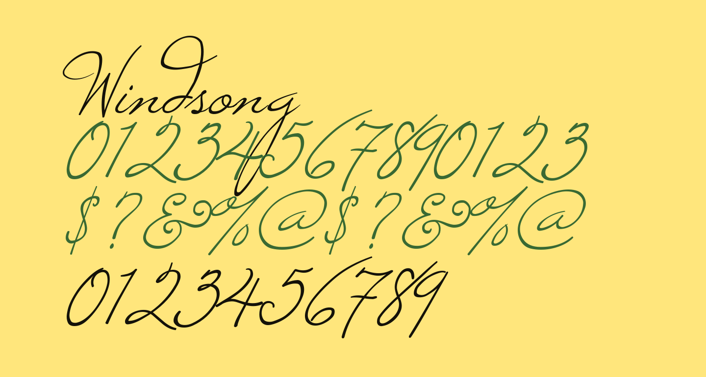 Windsong free Font - What Font Is