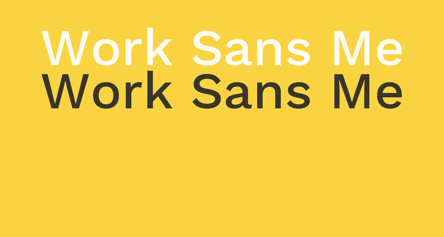 Work Sans Medium free Font What Font Is