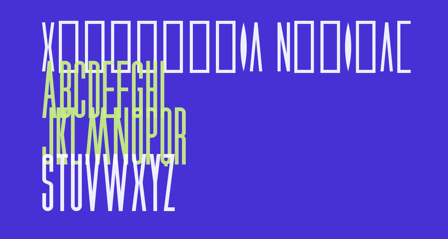 Xenophobia Nominal free Font What Font Is