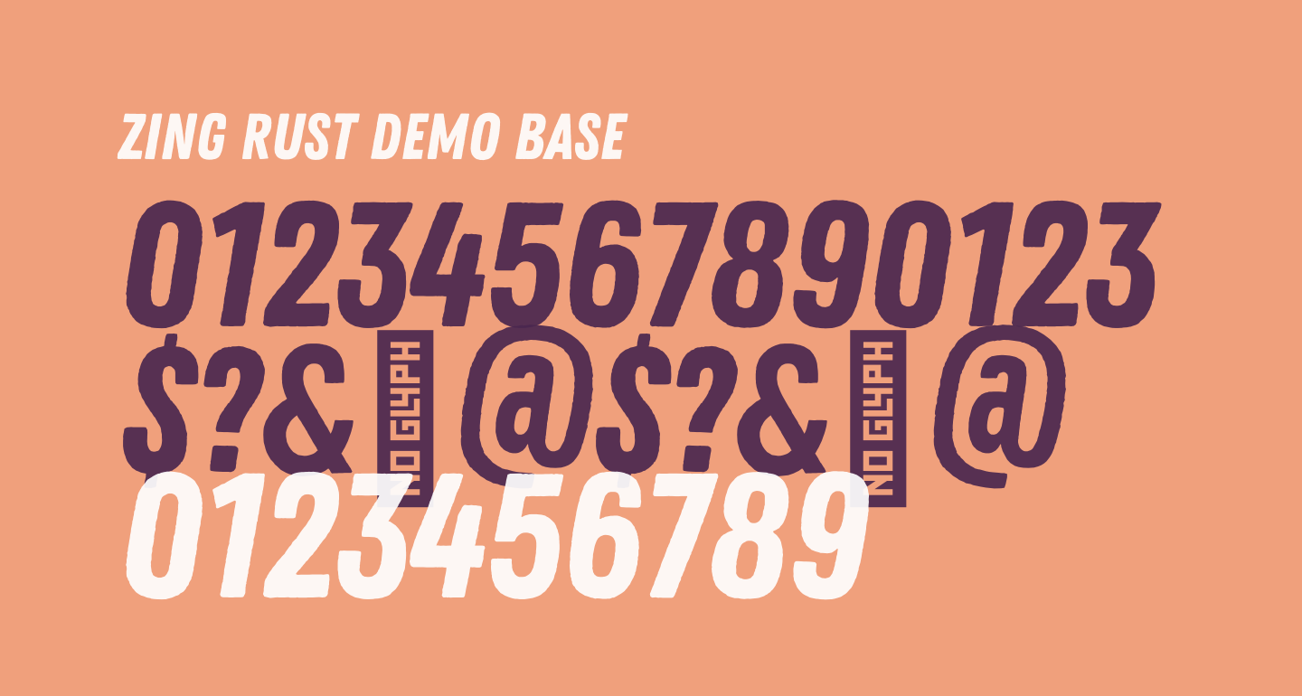 Zing Rust Demo Base Font
