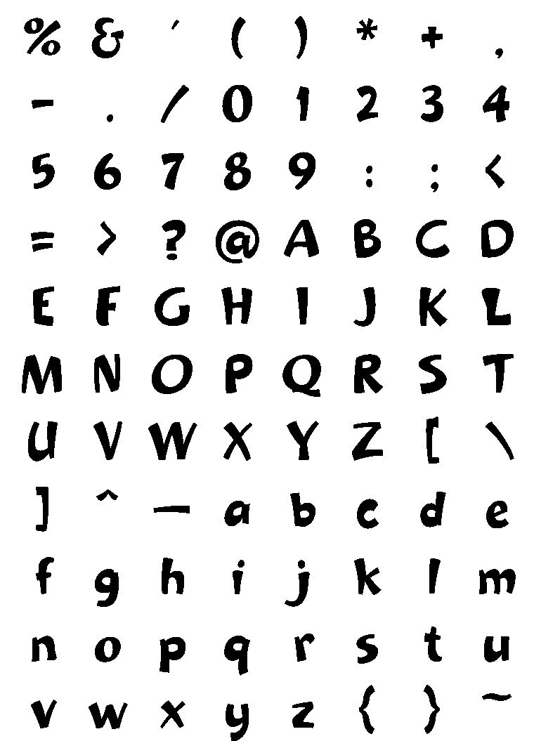 Kidstuff Bold FONT