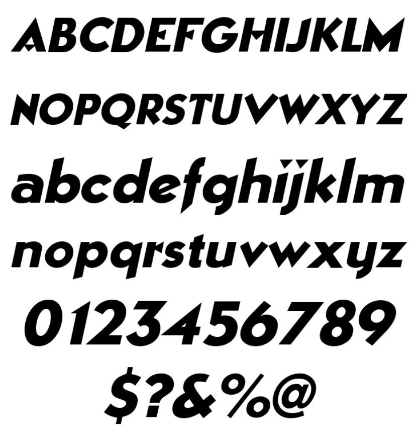 Manhattan Italic font