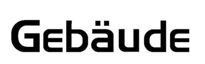 Gebaude Font sample to identify the typeface on WhatFontIs