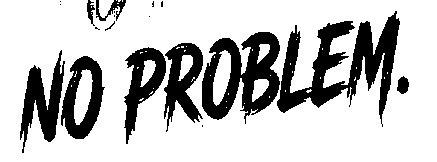NO PROBLEM Font sample to identify the typeface on WhatFontIs