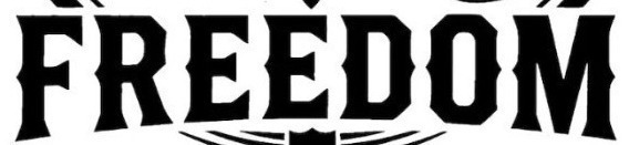 FREEDOM Font sample to identify the typeface on WhatFontIs