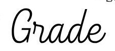 Grade Font sample to identify the typeface on WhatFontIs