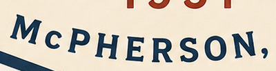 Mc PHERSON, Font sample to identify the typeface on WhatFontIs