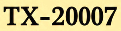 TX-20007 Font sample to identify the typeface on WhatFontIs