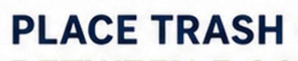 PLACE TRASH Font sample to identify the typeface on WhatFontIs