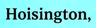 Hoisington Font sample to identify the typeface on WhatFontIs