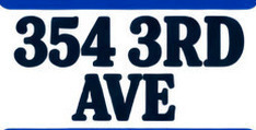 354 3RD AVE Font sample to identify the typeface on WhatFontIs