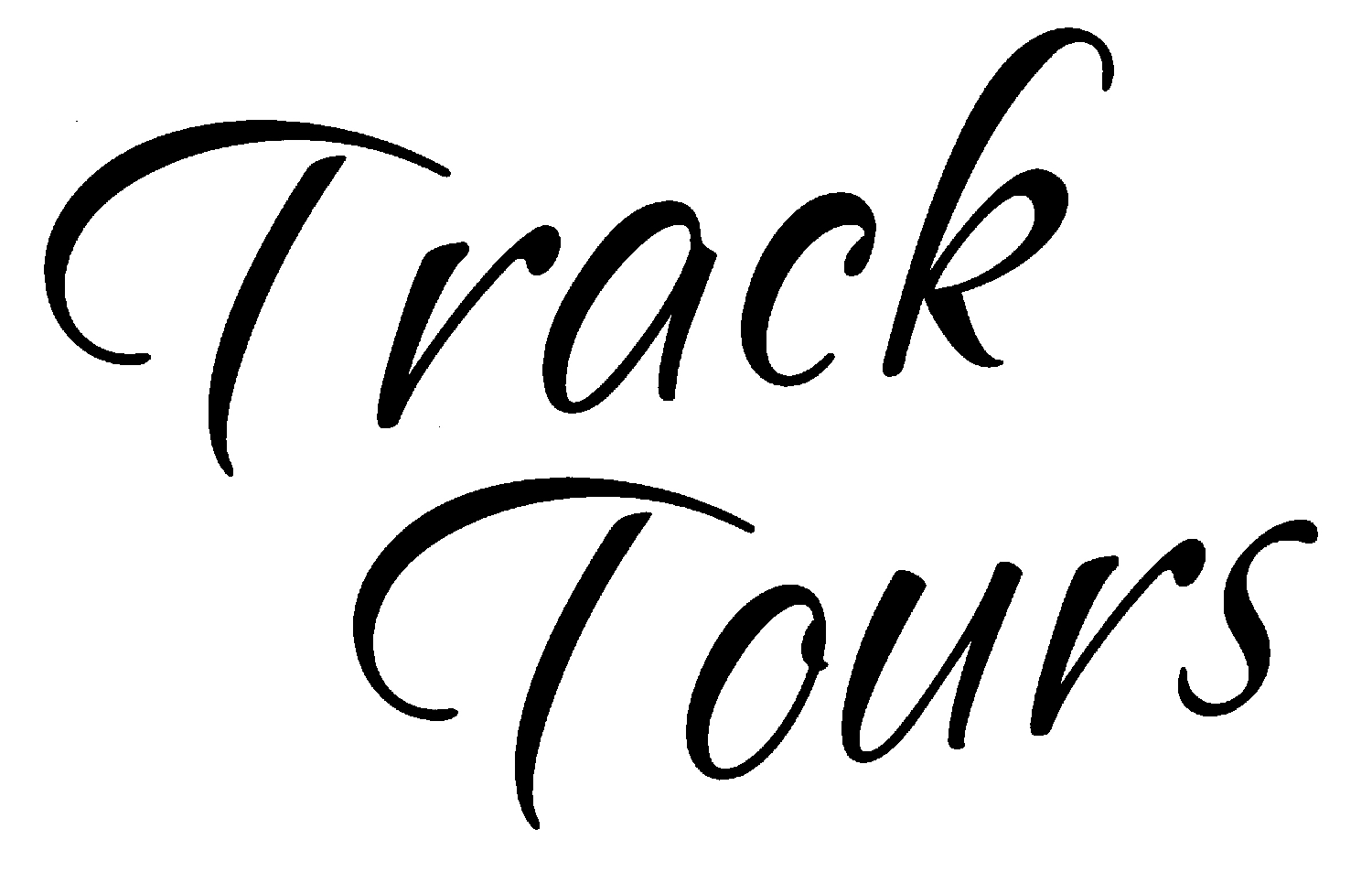 Track Tours - Script font on signage Font sample to identify the typeface on WhatFontIs