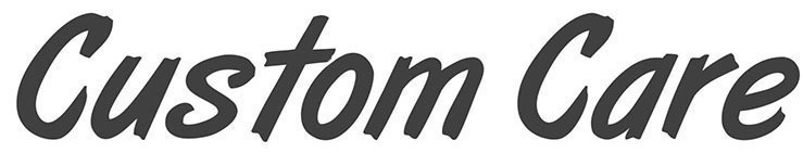 Custom Care Font sample to identify the typeface on WhatFontIs