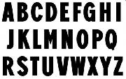 Narrow sign font
