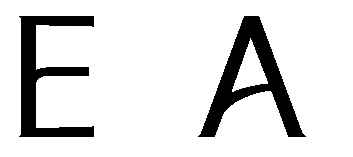 EA letters Font sample to identify the typeface on WhatFontIs