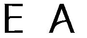 EA letters Font sample uploaded by Longonot to identify the typeface on WhatFontIs