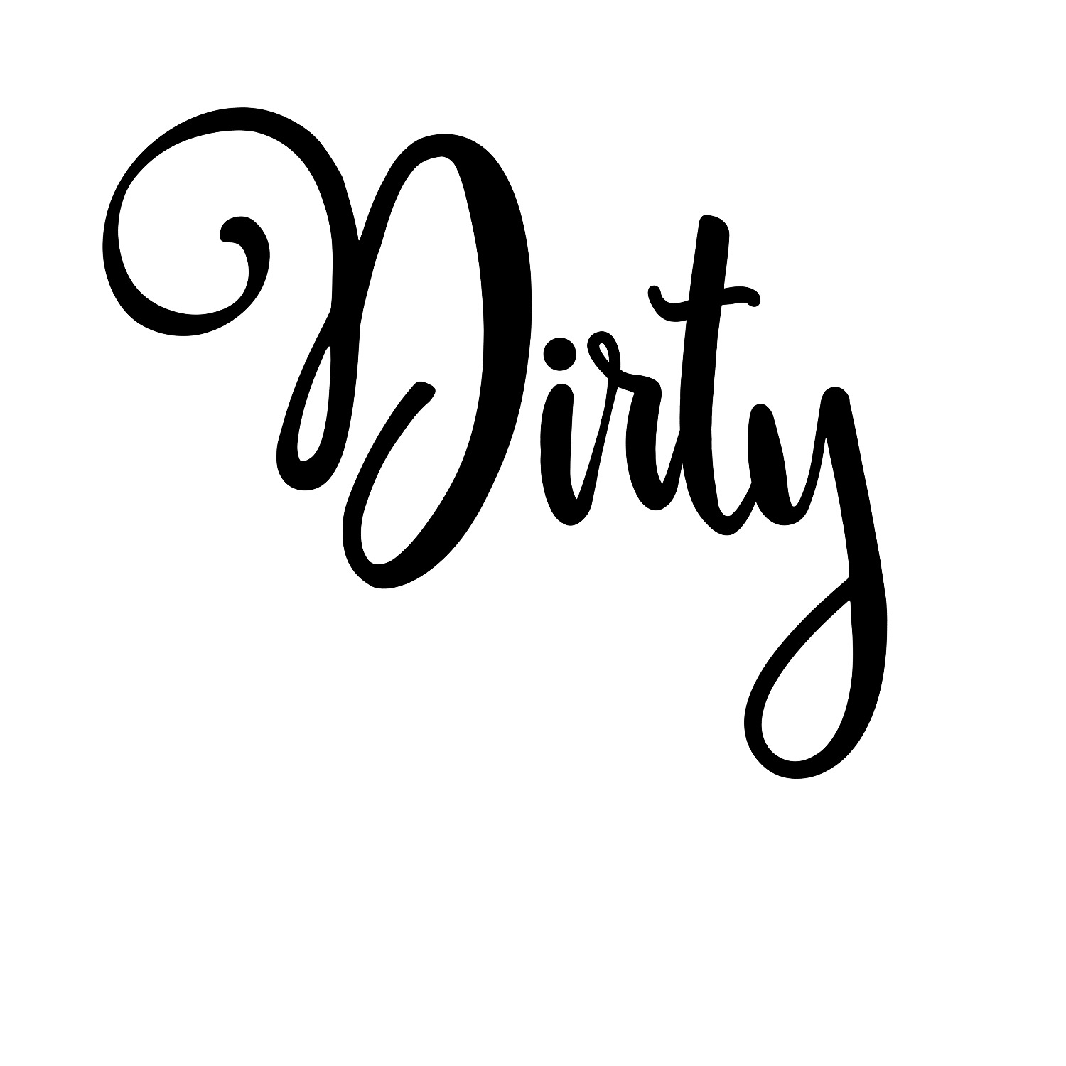 Dirty font 