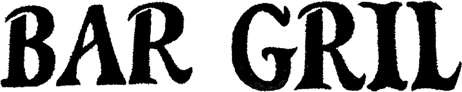 BAR GRIL Font sample to identify the typeface on WhatFontIs