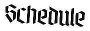 Schedule Font sample uploaded by dannytz33 to identify the typeface on WhatFontIs