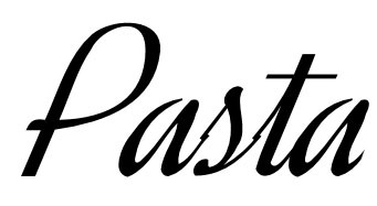 Need font name (Pasta)