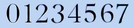 Numbers from what font? Font sample to identify the typeface on WhatFontIs