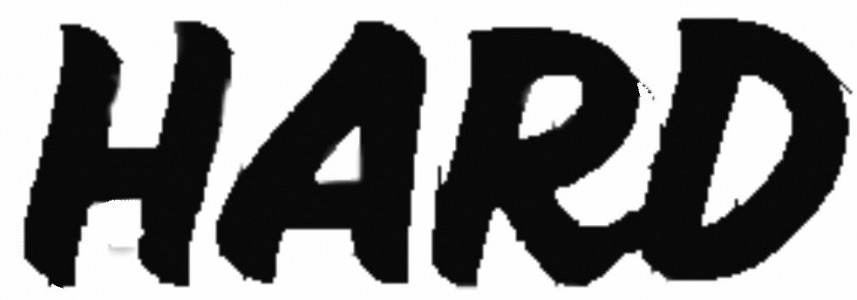 HARD Font sample to identify the typeface on WhatFontIs