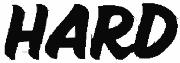 HARD Font sample uploaded by GALLGUT to identify the typeface on WhatFontIs