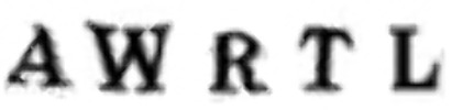 AWRTL Font sample to identify the typeface on WhatFontIs