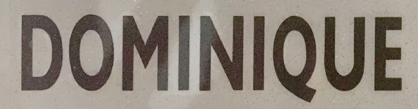 Font of a Nameplate Font sample to identify the typeface on WhatFontIs