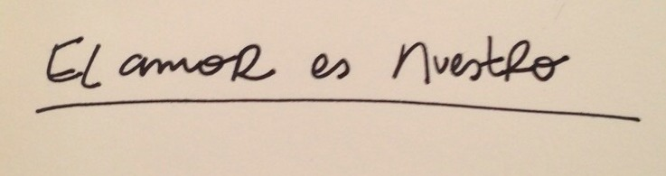 el amor es nuestro Font sample to identify the typeface on WhatFontIs