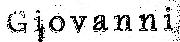 scritta GIOVANNI Font sample uploaded by RomeoRetz to identify the typeface on WhatFontIs