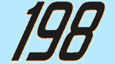 NASCAR Video Game Number Font