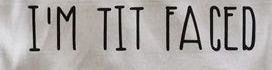 I'M TIT FACED Font sample to identify the typeface on WhatFontIs
