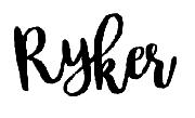 Hand Lettering Font Ryker