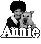 What font is used for the "Annie" text?