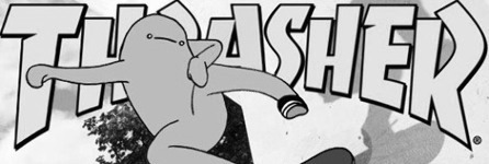 Thrasher Font sample to identify the typeface on WhatFontIs