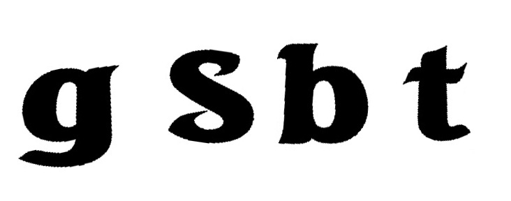 gsbt Font sample to identify the typeface on WhatFontIs