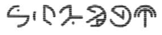 The Game Theorists' Hidden Message Font Font sample to identify the typeface on WhatFontIs