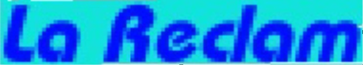 La Reclam Font sample to identify the typeface on WhatFontIs