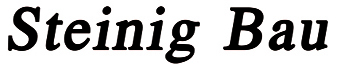 Steinig Font sample to identify the typeface on WhatFontIs